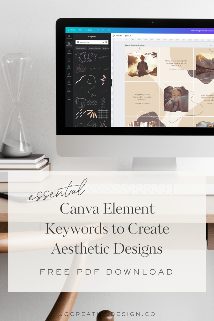 280 Canva Element Keywords to Create Aesthetic Designs Pin Option 1