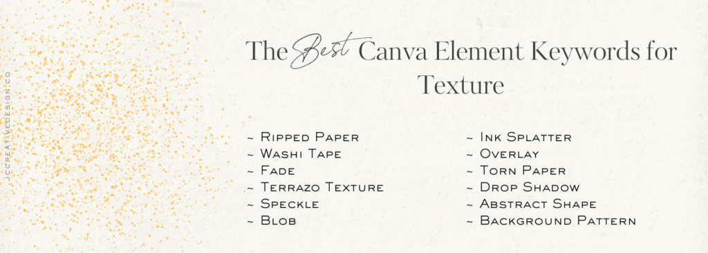 List of aesthetic patterns for Canva element textures