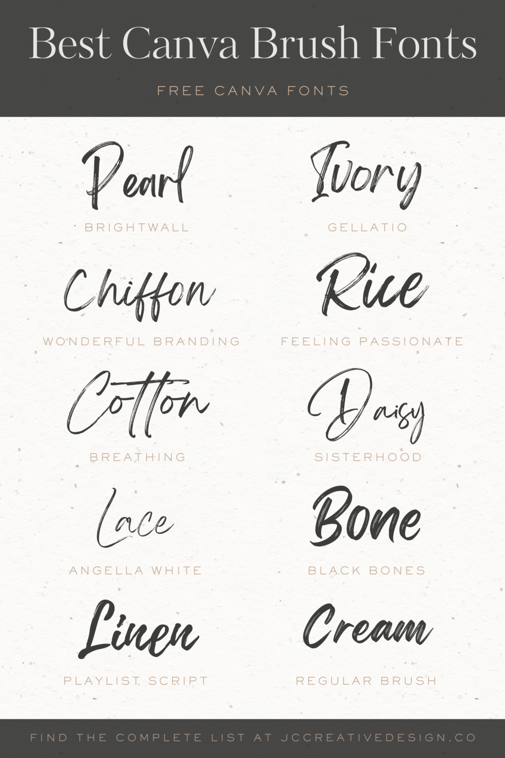The Best Fonts on Canva: 55 Elegant Free Script Fonts